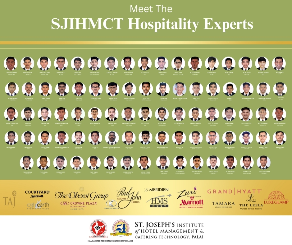 Meet The SJIHMCT Hospitality Experts